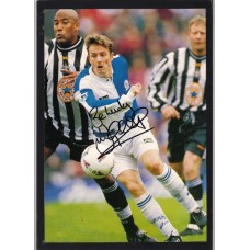Signed picture of Kevin Gallacher the Blackburn Rovers footballer.